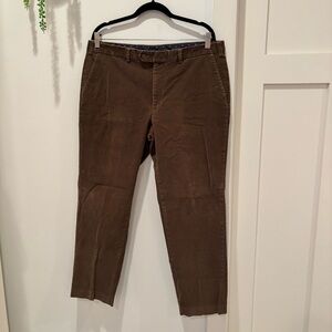 Polo Ralph Lauren Mens Corduroy Brown Dress Casual Pant waist size 38